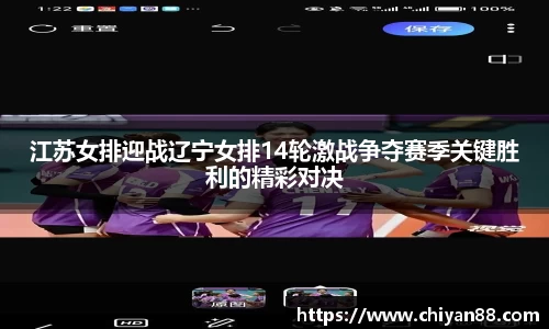 江苏女排迎战辽宁女排14轮激战争夺赛季关键胜利的精彩对决